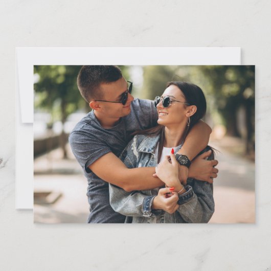 Invitation Tan Botanical Greenery Mariage photo (Dos)