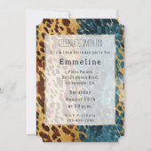 Invitation Tan Brown Bleu Sud-Ouest (Devant)