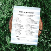 Invitation Tan Bunny Blue Ce qui est sur votre jeu de télépho