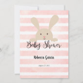 Invitation Tan Bunny Pink What's In Your Purse Game (Dos)