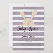 Invitation Tan Bunny Purple What's In Your Purse Game (Dos)