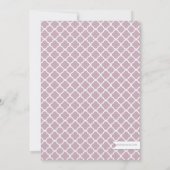 Invitation Tan Chic & Purple Teapot Fête de l'mariée Tea Part (Dos)