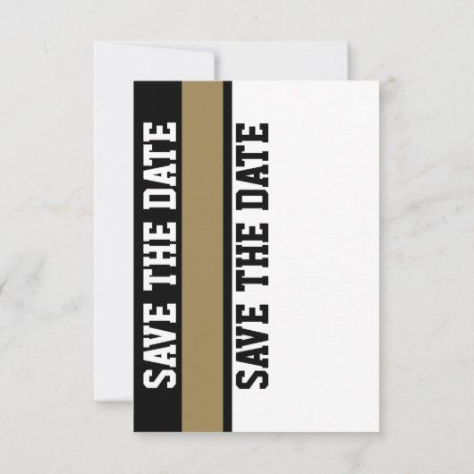 Invitation Tan Football Mariage Enregistrer La Date Faire-par (Dos)