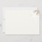 Invitation Tan Ivory Turquoise Moderne Plage Mariage (Dos)