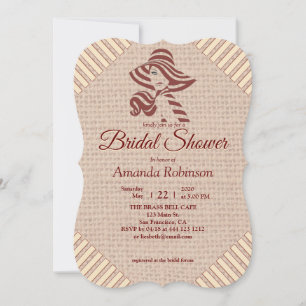 Invitation Tan - Marsala Vin & Texture de rose