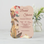 Invitation Tan - Marsala Vin & torsion de teintes roses (Debout devant)