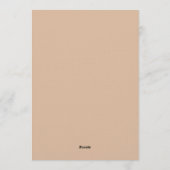 Invitation Tan Painterly Bloom Wedding (Dos)
