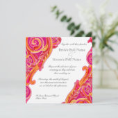 Invitation Tangerine Hot Pink (Debout devant)