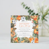 Invitation Tangerines et Pine Noël (Debout devant)