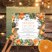 Invitation Tangerines et Pine Noël