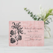 Invitation Tangled Rose RSVP (Debout devant)