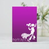 Invitation Tango Classique Danse Violet Lavande Ombre (Debout devant)