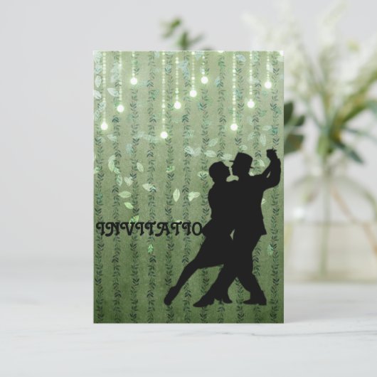 Invitation Tango Flamenco Danse latine (Debout devant)