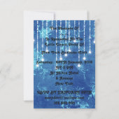 Invitation Tango Flamenco Danse latine Bleu (Dos)