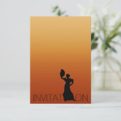 Invitation Tango Flamenco Latin Dance Party Brown Ombre (Debout devant)