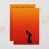 Invitation Tango Flamenco Parti de danse latine (Devant / Derrière)