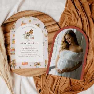 Invitation Tant de bonnes raisons Baby shower d'automne