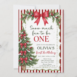 Invitation Tant de plaisir d'être un anniversaire de Noël