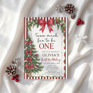 Invitation Tant de plaisir d'être un anniversaire de Noël
