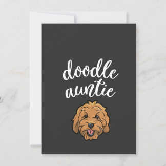 Invitation Tante Goldendoodle Femme Tante Doodle Tante Migno