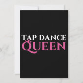 Invitation Tap Dance Queen Tap Dancing Enthousiaste Tap Dance (Dos)
