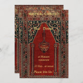 Invitation Tapis de prière oriental - Dîner d'iftar (Devant / Derrière)