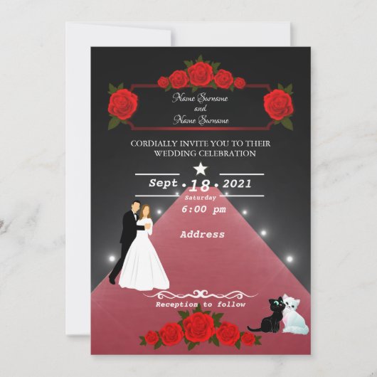 Invitation Tapis rouge (Devant)
