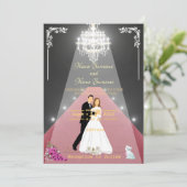 Invitation Tapis rouge (Debout devant)
