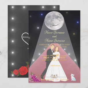 Invitation Tapis rouge-clair de lune