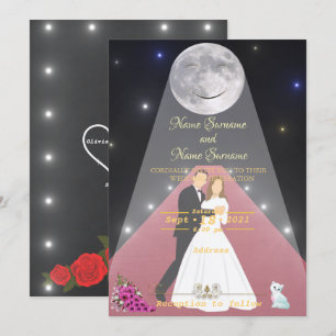 Invitation Tapis rouge clair de lune