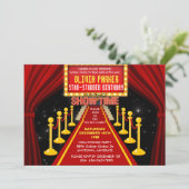 Invitation Tapis rouge | Hollywood | Anniversaire Fête Invi (Debout devant)
