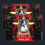 Invitation Tapis Rouge Hollywood Gold Stars Photo Party<br><div class="desc">personnaliser pour tout événement</div>