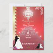 Invitation Tapis rouge-lustre (Devant)