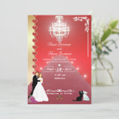 Invitation Tapis rouge-lustre (Debout devant)
