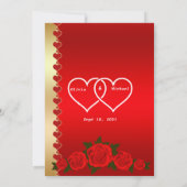 Invitation Tapis rouge-lustre (Dos)