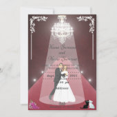 Invitation Tapis rouge-lustre (Devant)