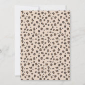 Invitation Tapisserie Empreinte de léopard classique (Devant)