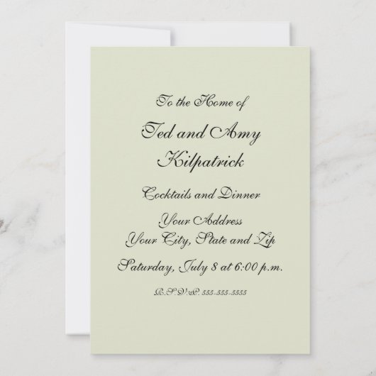 Invitation Tapisseries Unicorn Classique médiéval défend la c (Dos)