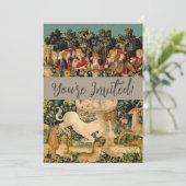 Invitation Tapisseries Unicorne Trouvé Légende Mythique (Debout devant)