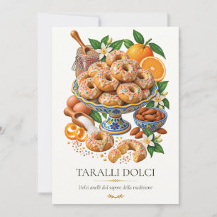 Invitation Taralli Dolci – Vintage Italian Dessert