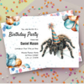 Invitation Tarantula Déplaisante mignonne Spider Bug fête d'a
