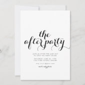 Invitation tardive du Mariage d'After Party (Devant)