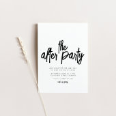 Invitation tardive du Mariage d'After Party