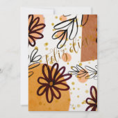 Invitation Tarjeta con flores  (Devant)