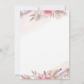 Invitation Tarjeta Invitación color champagne, rosado boda (Dos)