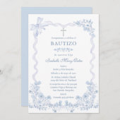 Invitation Tarjeta Personalizada Bautizo Niña (Devant / Derrière)