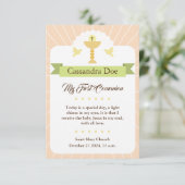 Invitation Tarjeta Primera Comunión. Niña. (Debout devant)