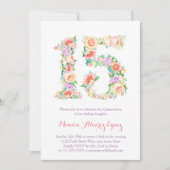 Invitation Tarjetas de Fiesta de Quince años, savoure des pas (Devant)