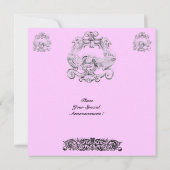 Invitation TAROT/ ANTIQUE FLORENTINE GROTESQUE rose Noir (Dos)