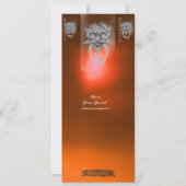 Invitation TAROT/ANTIQUE GROTESQUE IMAGINAIRE Orange Gemstone (Dos)